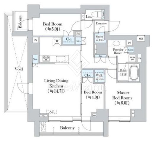 ディアナコート池田山公園 間取り図