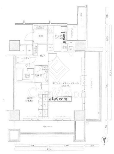 グランドメゾン恵比寿の杜 1LDK　間取り図