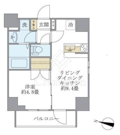 GRANSITE千代田富士見 (グランジット千代田富士見) 1LDK　間取り