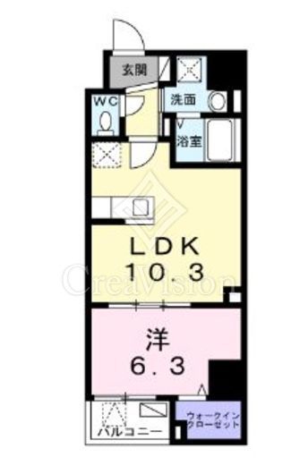 May Fair 1LDK　間取り図