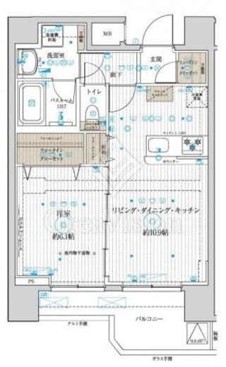 ベルグレード浅草 間取り図