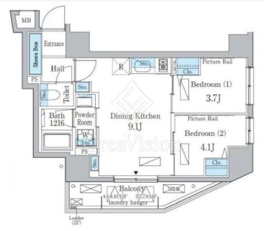 リビオメゾン日本橋久松町 間取り図