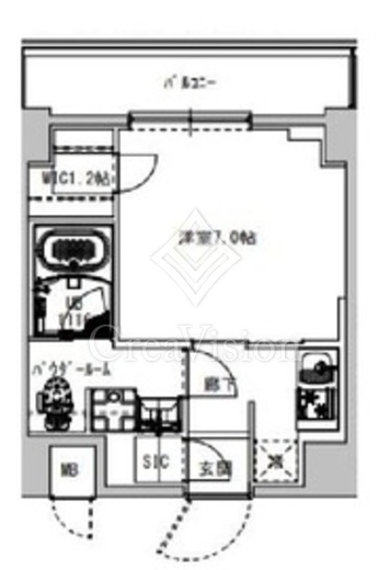S-RESIDENCE木場fluspark (エスレジデンス木場フルスパーク) 間取り図