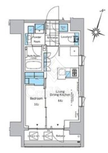 ルフォンプログレ神田プレミア 間取り図