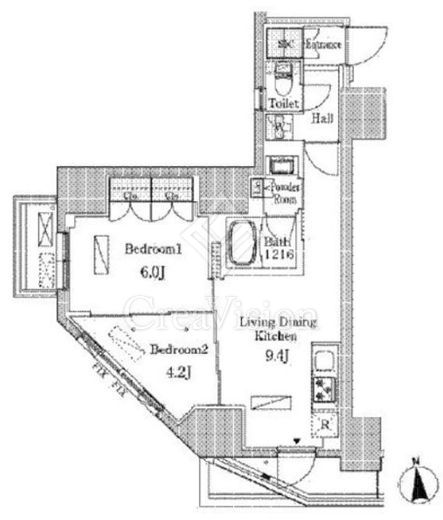 ライオンズフォーシア神田須田町 間取り図