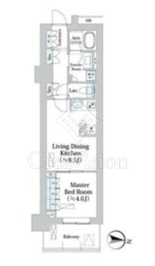 パークホームズ文京小石川ヒルテラス 1LDK　間取り