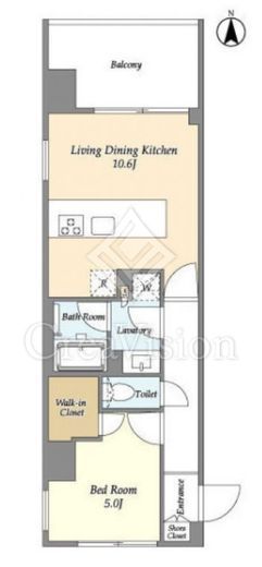 シーズンフラッツ蔵前春日通り 間取り図