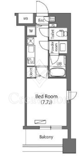 エミリブ練馬 1K　間取り