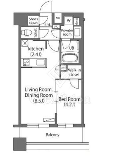 エミリブ練馬 1LDK　間取り