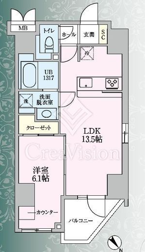 ニアレスタSUGAMO 間取り図