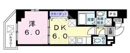 ラ・ポーズゾー 1DK　間取り図