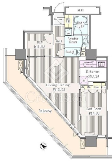 ユニゾンタワー 間取り図