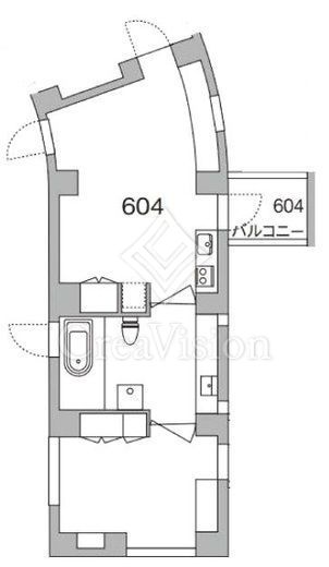 天神町place 1LDK　間取り図