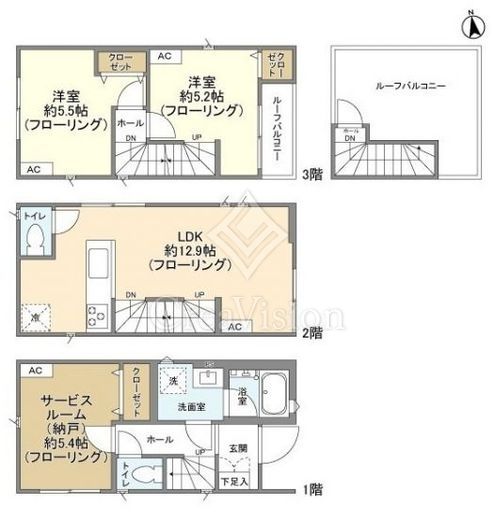 Kolet川崎 (コレット川崎)#03,#04,#06 2LDK 物件画像2