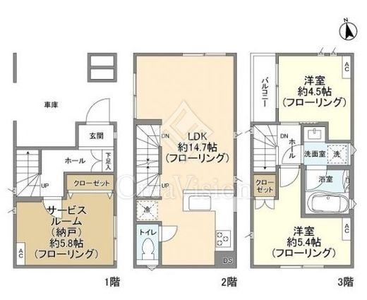 kolet川崎 (コレット川崎)#05 2LDK 物件画像2
