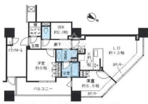 ブリリア有明スカイタワー 2LDK　間取り図