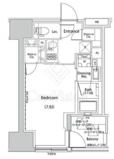 ザ・パークハビオ人形町レジデンス 間取り図