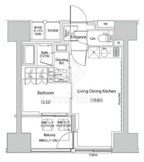 ザ・パークハビオ人形町レジデンス 間取り図