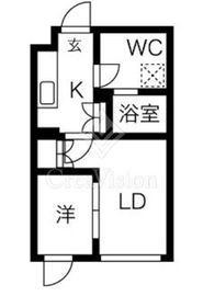 kinomori代々木上原 (キノモリ代々木上原) 間取り図