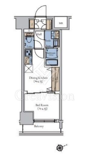 エスティメゾン大森 1DK　間取り