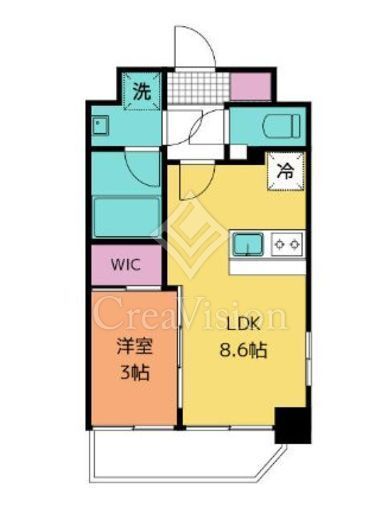 エステムプラザ湘南藤沢 1LDK　間取り