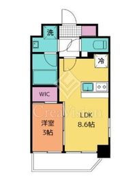 エステムプラザ湘南藤沢 1LDK　間取り