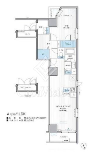 栖-すみか-浅草蔵前 1LDK　間取り
