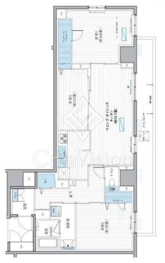 栖-すみか-浅草蔵前 3LDK　間取り図
