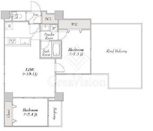ルミーク大山 2LDK　間取り