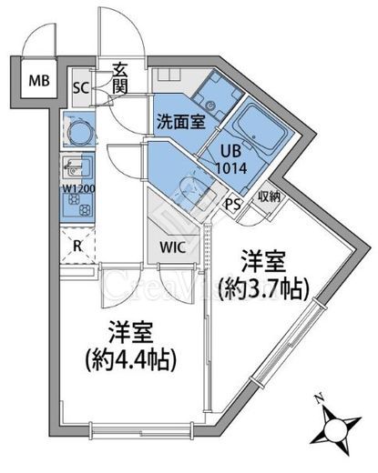 ルネサンスコート桜新町 間取り図