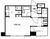 東急ドエルアルス麻布十番 間取り図