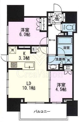 クラッシィスイート・ジオ東麻布 間取り画像