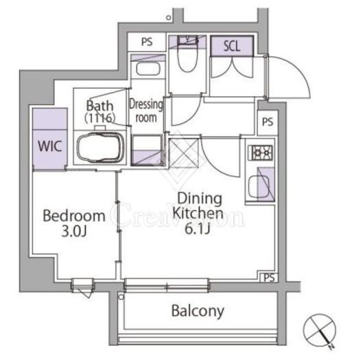 イプセ三軒茶屋 間取り図