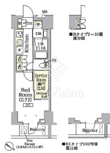 ARKMARK巣鴨COURT (アークマーク巣鴨コート) 間取り