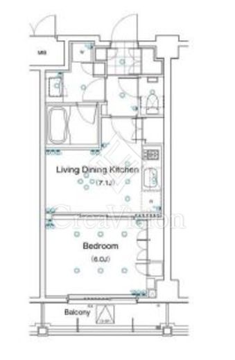 アパートメンツ都立大学 間取り図