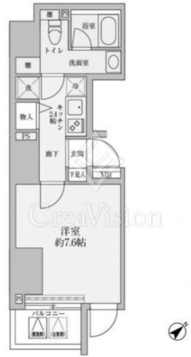 リヴシティ赤坂 間取図