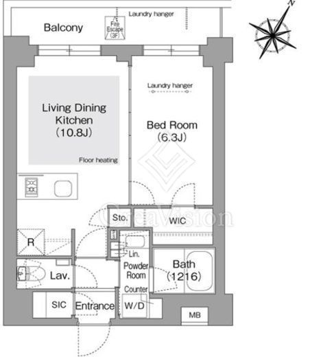 コンフォリア・リヴ文京護国寺 間取り図