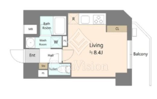 Alivis本郷三丁目 1K　間取り