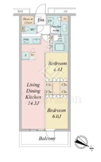 ブランシエスタ目黒中央町 間取り図