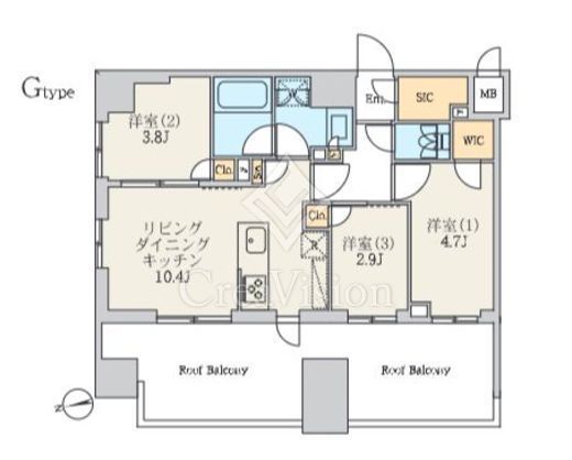 クレストコート北千住レジデンス 3LDK以上 物件画像1