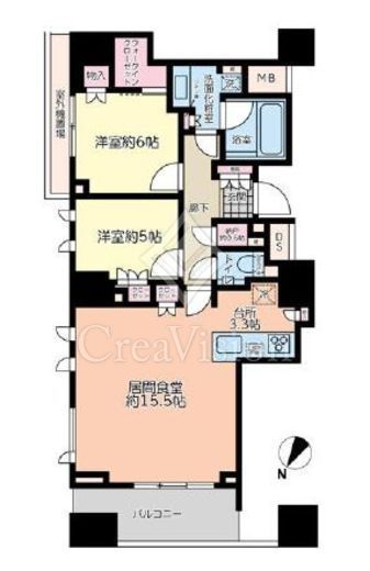 プラウド九段南 間取り図