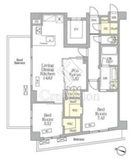 AIFLAT明大前 3LDK　間取り図