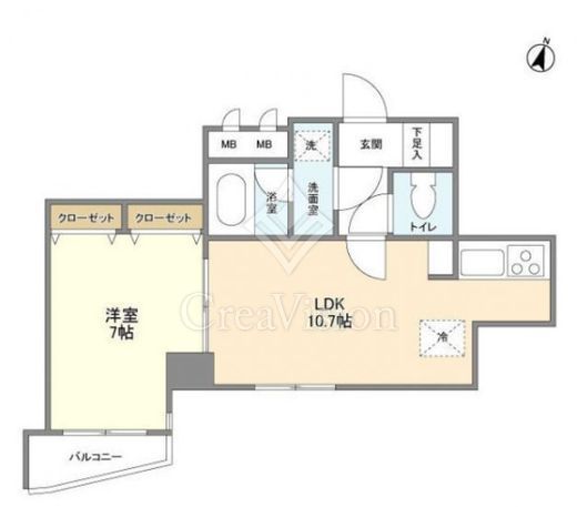 KDXレジデンス日本橋浜町 間取り図