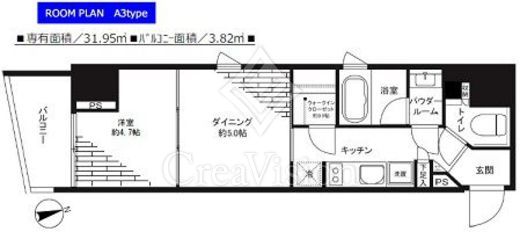 パークリュクス新宿御苑前mono 間取り画像