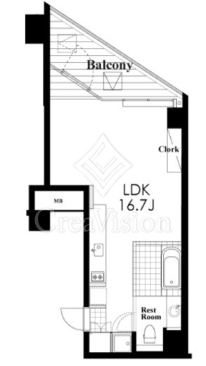 カスタリア広尾 間取り図