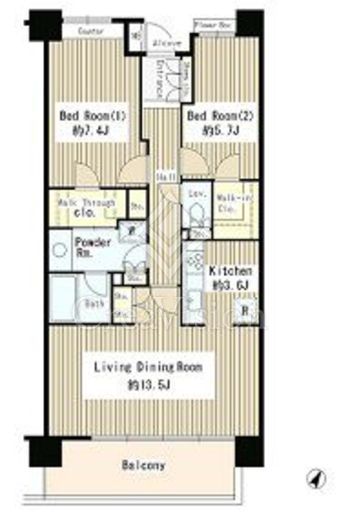 クラッサ目黒 間取り図