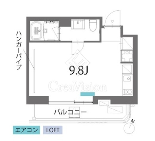 alefia 間取り　1R