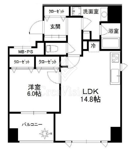 ルピナス麻布シティフォルム 間取り図