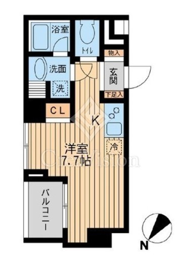 ユニフォート目黒中町 間取り　1R