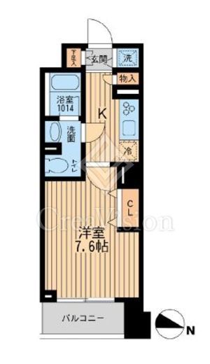 KDXレジデンス幡ヶ谷 間取り図